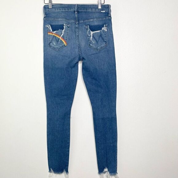 Mother High Waisted Ankle Looker Chew - size 29 - Picture 3 of 9